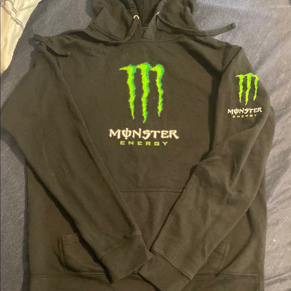 Monster Energy Black Hoodie with Green Logo